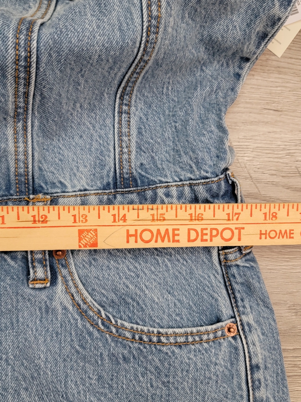 ✨NEW Abercrombie & Fitch 90s Denim Jumpsuit Women's Size M Wide Leg - Picture 7 of 11